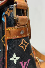 Louis Vuitton Sologne Black Multicolor Monogram Shoulder Bag