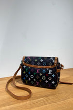 Louis Vuitton Sologne Black Multicolor Monogram Shoulder Bag