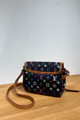 Louis Vuitton Sologne Black Multicolor Monogram Shoulder Bag