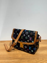 Louis Vuitton Sologne Black Multicolor Monogram Shoulder Bag