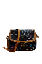 Louis Vuitton Sologne Black Multicolor Monogram Shoulder Bag