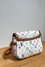 Louis Vuitton Sologne White Multicolor Monogram Shoulder Bag