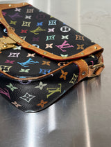 Louis Vuitton Sologne Black Multicolor Monogram Shoulder Bag