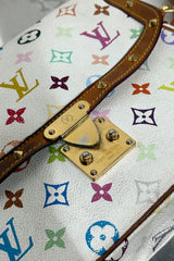 Louis Vuitton Sologne White Multicolor Monogram Shoulder Bag