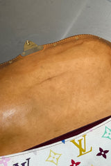 Louis Vuitton Sologne White Multicolor Monogram Shoulder Bag