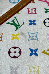 Louis Vuitton Sologne White Multicolor Monogram Shoulder Bag