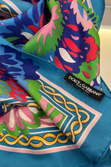 DOLCE & GABBANA värikäs silkkihuivi