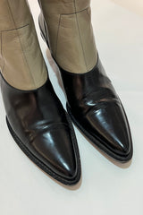 PRADA Two-Tone Ankle Boots