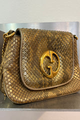 Gucci 1973 Crossbody Python Small Bag